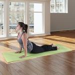 Extra Thick Yoga Mat- Non Slip Comfort Foam, Durable Exercise Mat For Fitness, Pilates and Workout With Carrying Strap By Wakeman Fitness (Green)