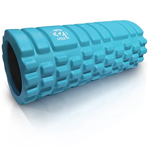 Medium Density Deep Tissue Foam Roller by 321 STRONG