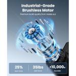 BOB AND BRAD M7 Plus Mini Massage Gun with Heat, Pocket-Sized Heated Deep Tissue Massager, Portable Percussion Muscle Travel Massager Gun, Ultra Light Small & Quiet Massage Gun