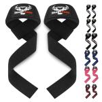 BEAST RAGE Lifting Wrist Straps for Weightlifting, Straps Gym Grip Power Workouts Lifting Straps Padded Cotton Men Women Wrap Lift, Deadlift Bodybuilding Weight Lifting Exercise Straps (Black)