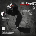 BEAST RAGE Lifting Wrist Straps for Weightlifting, Straps Gym Grip Power Workouts Lifting Straps Padded Cotton Men Women Wrap Lift, Deadlift Bodybuilding Weight Lifting Exercise Straps (Black)