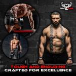 BEAST RAGE Lifting Wrist Straps for Weightlifting, Straps Gym Grip Power Workouts Lifting Straps Padded Cotton Men Women Wrap Lift, Deadlift Bodybuilding Weight Lifting Exercise Straps (Black)