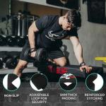 BEAST RAGE Lifting Wrist Straps for Weightlifting, Straps Gym Grip Power Workouts Lifting Straps Padded Cotton Men Women Wrap Lift, Deadlift Bodybuilding Weight Lifting Exercise Straps (Black)