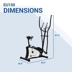 XTERRA Fitness EU150 Hybrid Elliptical/Upright Bike Several Levels of Resistance, Ergonomic Design, and Simple Yet Effective Display Interface