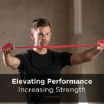 THERABAND Resistance Bands, 6 Yard Roll Professional Latex Elastic Band For Upper Body, Lower Body, & Core Exercise, Physical Therapy, Pilates, At-Home Workouts, & Rehab, Red, Medium, Level 3