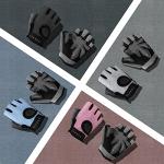 LIFECT Essential Breathable Workout Gloves, Knuckle Weight Lifting Gloves with Curved Open Back, for Powerlifting, Gym, Crossfit, Women and Men (Black, Small)