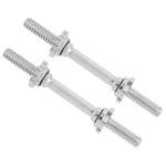 Yes4All Dumbbell Handles with Collars Standard for 1-inch Plates Weight Set (Chrome, Set of 2)