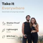 Hydracy Water Bottle with Time Marker -Large 32 oz BPA Free Water Bottle & No Sweat Sleeve -Leak Proof Gym Bottle with Fruit Infuser Strainer & Times to Drink -Ideal for Fitness Sports & Outdoors