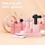 AERLANG Mini Massage Gun-Pink，Muscle Deep Tissue Massager Gun, Handheld Percussion Massager, Portable Quiet Massage Gun with Carry Case for Home Office Gym Motehr Day Gifts for Women Men Her