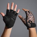 ZEROFIRE Workout Gloves for Women Men - Weight Lifting Gloves with Full Palm Protection & Extra Grip for Women Gym, Weightlifting, Weight Lift, Rowing, Exercise, Sport, Cycling.Leopard-Small