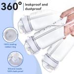 GOPPUS Water Bottle,Clear Water Bottles with Straw,32oz Sports Bottle With Time Markers-BPA-Free Tritan Wide Mouth Bottle Leakproof Motivational wate bottles for Gym,Hiking,School or Office(1 Bottle)