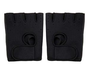 Mind Reader Workout Glove Set, Open Finger, Wrist Support for Men and Women, Textured Non-Slip Grip for Sports, Lifting Weights, Gym Fitness, XL, Black