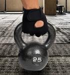 Mind Reader Workout Glove Set, Open Finger, Wrist Support for Men and Women, Textured Non-Slip Grip for Sports, Lifting Weights, Gym Fitness, XL, Black