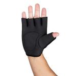 Mind Reader Workout Glove Set, Open Finger, Wrist Support for Men and Women, Textured Non-Slip Grip for Sports, Lifting Weights, Gym Fitness, XL, Black