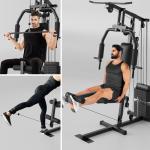 Home Gym, Multifunctional Weight Machine, Full Body Workout Station Exercise Equipment, All in One Home Gym with Pulley System for Strength Training
