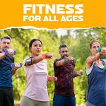 Yes4All Exercise amp Fitness pound Dumbbell Neoprene 8lbs Orange Pair, D-Light Orange-8lbs (pair), 8 lbs Pair US