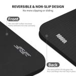 Hatha Yoga Extra Long TPE Yoga Mat 79" x 40” x 1/2" Thick Non-slip Exercise Mat for Home Gym Use, Yoga, Pilates, Fitness & Workouts (Black)