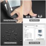 Hatha Yoga Extra Long TPE Yoga Mat 79" x 40” x 1/2" Thick Non-slip Exercise Mat for Home Gym Use, Yoga, Pilates, Fitness & Workouts (Black)