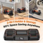 Adjustable Dumbbells Set 25LB, Weights Dumbbells Set 5/10/15/20/25lbs, Anti-Slip Handle for Exercise Fitness Workout Adjustable dumbbell set 2 (25, Pounds)