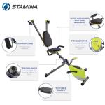 Stamina Wonder Exercise Bike | Build Upper and Lower Body Strength on One Machine | Includes Two Online Workout Videos, Chartreuse and Gray