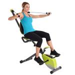 Stamina Wonder Exercise Bike | Build Upper and Lower Body Strength on One Machine | Includes Two Online Workout Videos, Chartreuse and Gray