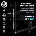 Mikolo K6 Power Cage, Power Rack with Cable Crossover System, Home Gym Packages with Weight Bench, Olympic Barbell, 230b Rubber Weight Set-Black