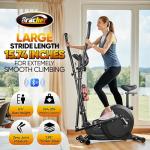 New 3-in-1 Folding Elliptical Machine for Home, Magnetic Hyper-Quiet Elliptical Training Machine with 15.5IN Stride, 16-Level Resistance for Total Body Fitness Cross Trainer