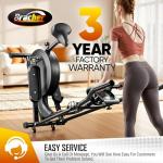 New 3-in-1 Folding Elliptical Machine for Home, Magnetic Hyper-Quiet Elliptical Training Machine with 15.5IN Stride, 16-Level Resistance for Total Body Fitness Cross Trainer