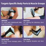 CAREKING 2-in-1 Detachable Muscle Massage Gun Deep Tissue with 20'' Extension Handle, Back and Neck Massager for Pain Relief, Handheld Massager for Shoulder Lower Back Leg Waist, FSA-HSA Eligible