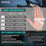 BEACE Full Finger Weight Lifting Gym Gloves with Anti-Slip Leather Palm for Workout Exercise Training Fitness and Bodybuilding for Men & Women