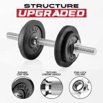 Yes4All 60 lb Adjustable Cast Iron Dumbbells