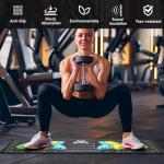 31.5'' X 13.8'' Non-Slip Squat Mat with Foot Position, Pro-Grade Exercise Mat Great for Squats, Leg and Lunges, Improving Muscle Activation, Versatility and Safety, Ideal for Home Fitness Enthusiasts