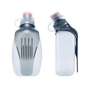 HECHZSO Water Bottle for Running No Bounce Water Bottle with Clip and Cover Cap,BPA-Free Plastic, 8.8oz (250ml) for Running/Marathon/Walking/Hiking/Cycling/Trail/Skiing (1 Pack)
