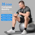 AERLANG Massage Gun Deep Tissue Massager with Heat and Cold Percussion Massage Gun Electric Mini Hand held Massager 5 Speed & 5 Massage Heads Messager Gun