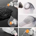 HECHZSO Water Bottle for Running No Bounce Water Bottle with Clip and Cover Cap,BPA-Free Plastic, 8.8oz (250ml) for Running/Marathon/Walking/Hiking/Cycling/Trail/Skiing (1 Pack)