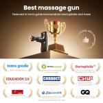 BOB AND BRAD M7 Plus Mini Massage Gun with Heat, Pocket-Sized Heated Deep Tissue Massager, Portable Percussion Muscle Travel Massager Gun, Ultra Light Small & Quiet Massage Gun