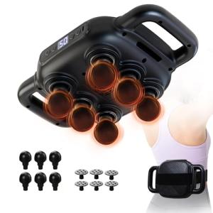 APXPF 6 Head Massage Gun - Deep Tissue Massage Gun with 50 Adjustable Intensities & 9 Modes, Electric Percussion Massage Tool for Back, Leg, Muscle Pain Relief, Ideal Gifts for Friends and Parents