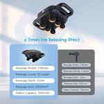 APXPF 6 Head Massage Gun - Deep Tissue Massage Gun with 50 Adjustable Intensities & 9 Modes, Electric Percussion Massage Tool for Back, Leg, Muscle Pain Relief, Ideal Gifts for Friends and Parents