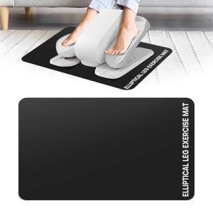 Under Desk Elliptical Mat - Non-Slip Exercise Equipment for Peloton Bike, Small Exercise Mat for Desk Workout Equipment