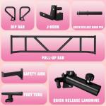 RitFit M1 & M1 Pro Smith Machine with Cable Crossover System, Multi-Function Squat Rack Power Cage for Home Gym, Power Rack and Packages Pink