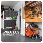 Yes4All EVA Interlocking Mats, Puzzle Floor Tiles, Foam Floor Padding with Border for Furniture, Home Space, Living Room, Garage 11,15,32,99 SQFT