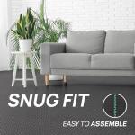 Yes4All EVA Interlocking Mats, Puzzle Floor Tiles, Foam Floor Padding with Border for Furniture, Home Space, Living Room, Garage 11,15,32,99 SQFT