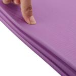 Foldable Yoga Mat, Upgraded Non-Slip Portable Fitness Mat, Waterproof TPE Travel Yoga Mat for Pilates, Gymnastics, Training & Workout, High-Density Durable Sports Mat, 72 x 24 x 0.2 Inch (Purple)