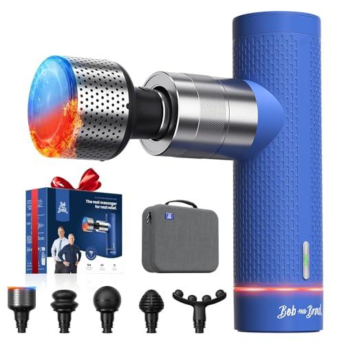 BOB AND BRAD A7 Pro Massage Gun with Heat and Cold Therapy, FSA Eligible/HSA Eligible, 11mm Amplitude Mini Massage Gun Deep Tissue Portable, Professional Muscle Massager for Pain Relief, Ideal Gift