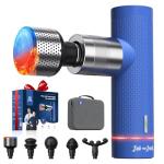 BOB AND BRAD A7 Pro Massage Gun with Heat and Cold Therapy, FSA Eligible/HSA Eligible, 11mm Amplitude Mini Massage Gun Deep Tissue Portable, Professional Muscle Massager for Pain Relief, Ideal Gift