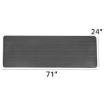 Fitvids 1/2-Inch Extra Thick High Density Anti-Tear Exercise Yoga Mat with Carrying Strap, Gray