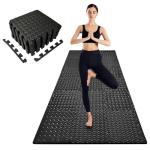 3x6 Feet Interlocking Foam Floor Mats (18-Pack) - 0.47"（12mm Thick Gym Mats for Home Workouts, Exercise & Play - Puzzle Tiles for Home Gym, Yoga, Kids Area.