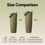 Owala FreeSip Sway Insulated Stainless Steel Water Bottle with Two-Way Spout, Built-In Straw and Bucket Handle, Made for Travel, School, and Sports, 30oz, BPA Free, Leak Proof, Off Road