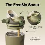 Owala FreeSip Sway Insulated Stainless Steel Water Bottle with Two-Way Spout, Built-In Straw and Bucket Handle, Made for Travel, School, and Sports, 30oz, BPA Free, Leak Proof, Off Road