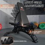 MEGASTAR Complete Home Gym System - 2000lbs Capacity All-in-One Smith Machine Package with Cable Crossover for Home Gym Garage, Includes Multi Grip, 18 Attachments, P107 Black